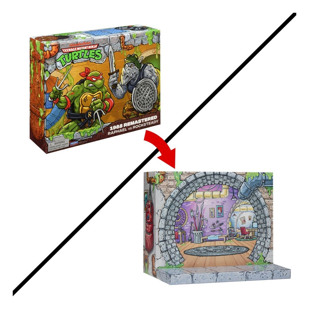 Teenage Mutant Ninja Turtles: Remastered Actionfiguren Raphael vs. Rocksteady – Bild 7