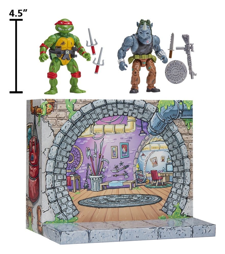 Teenage Mutant Ninja Turtles: Remastered Actionfiguren Raphael vs. Rocksteady – Bild 8