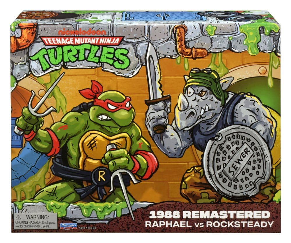 Teenage Mutant Ninja Turtles: Remastered Actionfiguren Raphael vs. Rocksteady – Bild 9