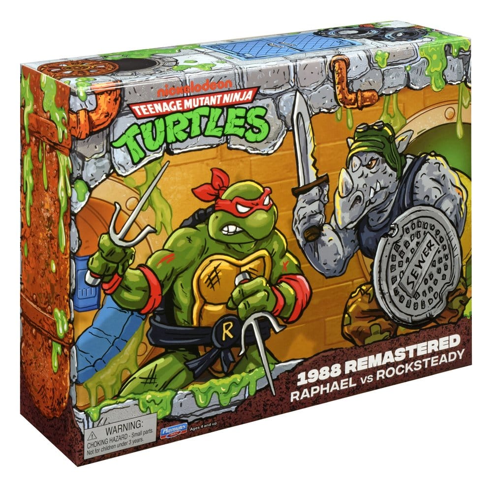 Teenage Mutant Ninja Turtles: Remastered Actionfiguren Raphael vs. Rocksteady – Bild 10