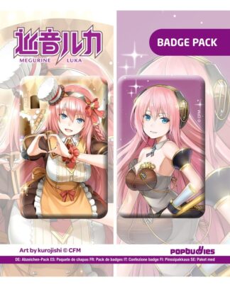 Vocaloid Ansteck-Button 2er-Pack Megurine Luka (Art by kurojish)