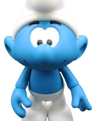 Die Schlümpfe Vinyl Figur Schlumpf Weiß und Blau - Flocked 19 cm