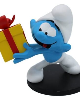 Die Schlümpfe Statue Jokey-Schlumpf mit Geschenk 10 cm