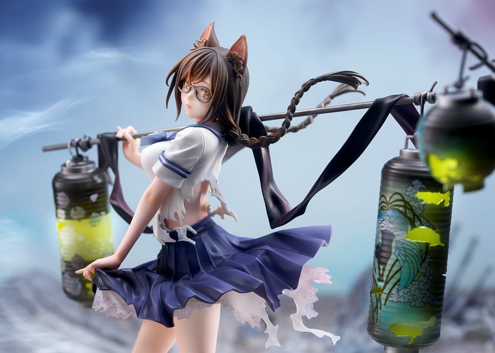 Comics Bakemonogatari PVC Figur 1/7 Tsubasa Hanekawa 26 cm – Bild 6