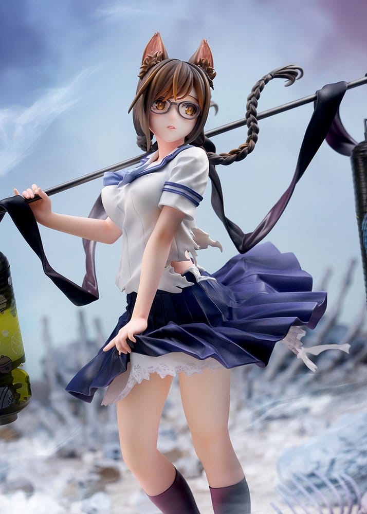Comics Bakemonogatari PVC Figur 1/7 Tsubasa Hanekawa 26 cm – Bild 8