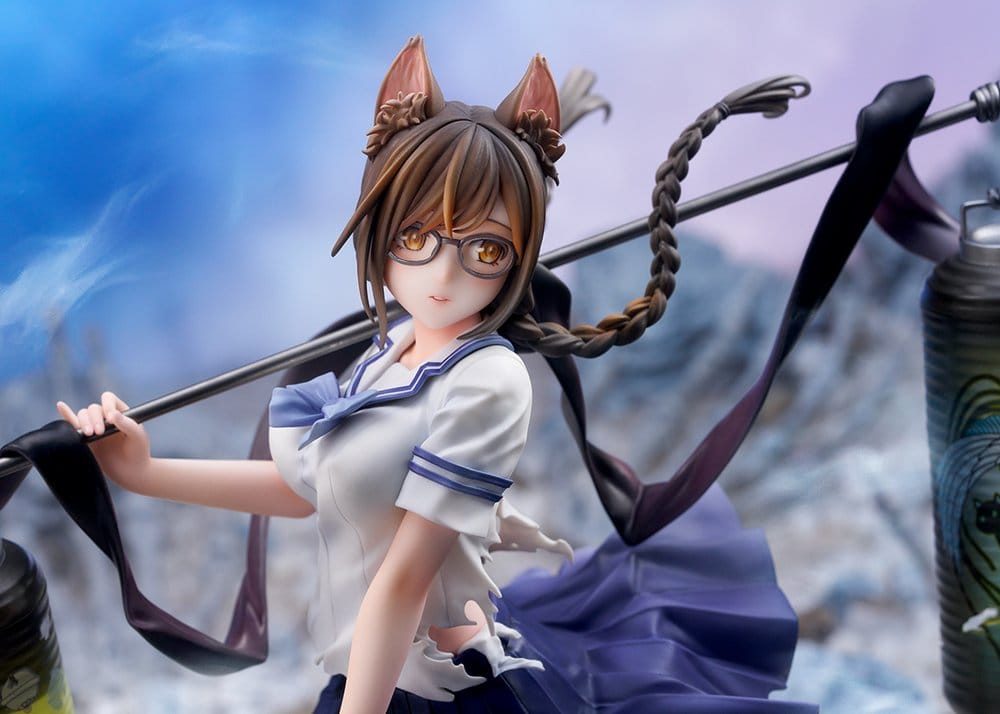 Comics Bakemonogatari PVC Figur 1/7 Tsubasa Hanekawa 26 cm – Bild 10