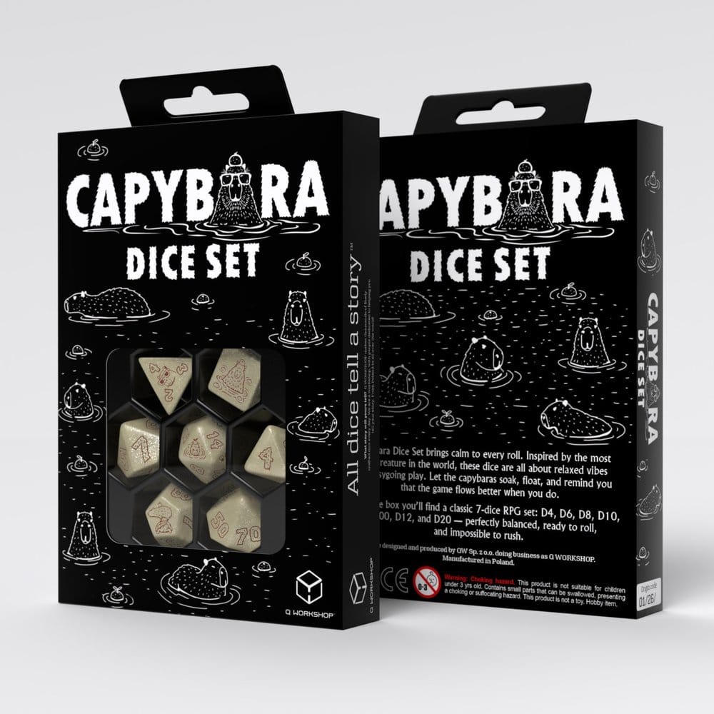 Capybara 7er-Würfelset Sleepie – Bild 2