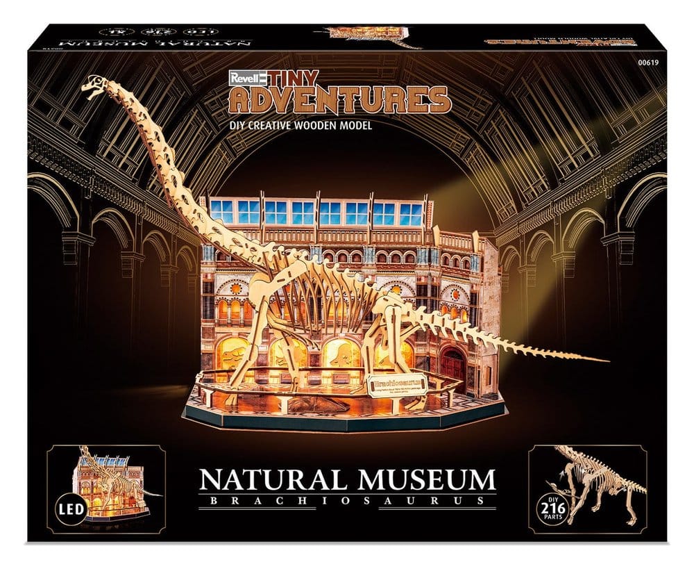 Revell Tiny Adventures Natural Museum 3D-Holzpuzzle Brachiosaurus Skeleton 58 cm – Bild 3
