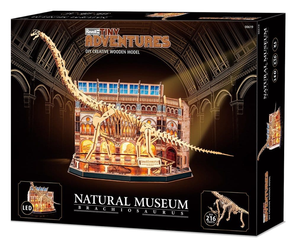 Revell Tiny Adventures Natural Museum 3D-Holzpuzzle Brachiosaurus Skeleton 58 cm – Bild 4