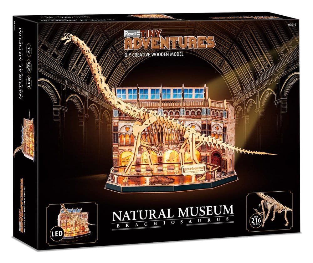 Revell Tiny Adventures Natural Museum 3D-Holzpuzzle Brachiosaurus Skeleton 58 cm – Bild 6