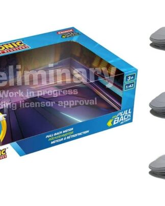 Sonic the Hedgehog Pull & Speed Auto mit Rückziehmotor Sonic Racing CrossWorlds - Pack of 3