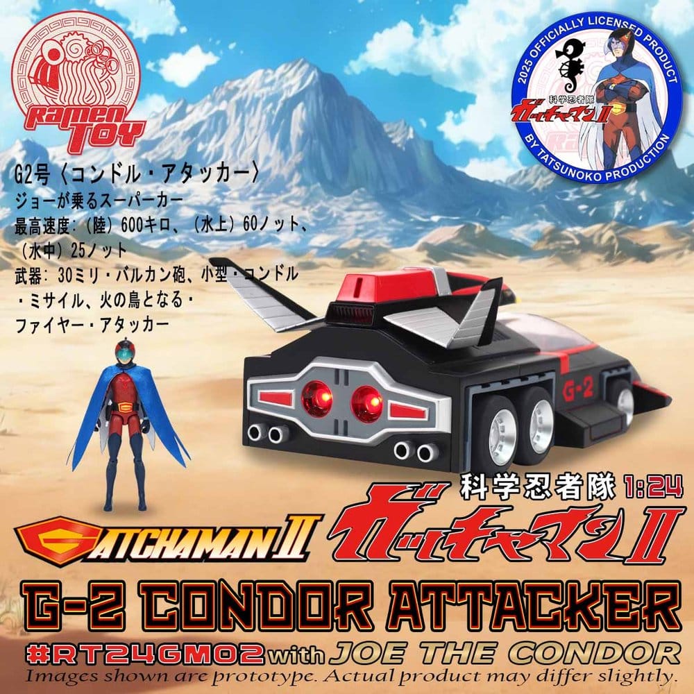 Gatchaman II Actionfigur Maßstab 1:24 G-2 Condor Attacker mit Joe the Condor – Bild 3