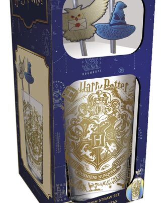 Harry Potter Glas Tumbler mit Trinkhalmen Magic & Mayhem 485 ml