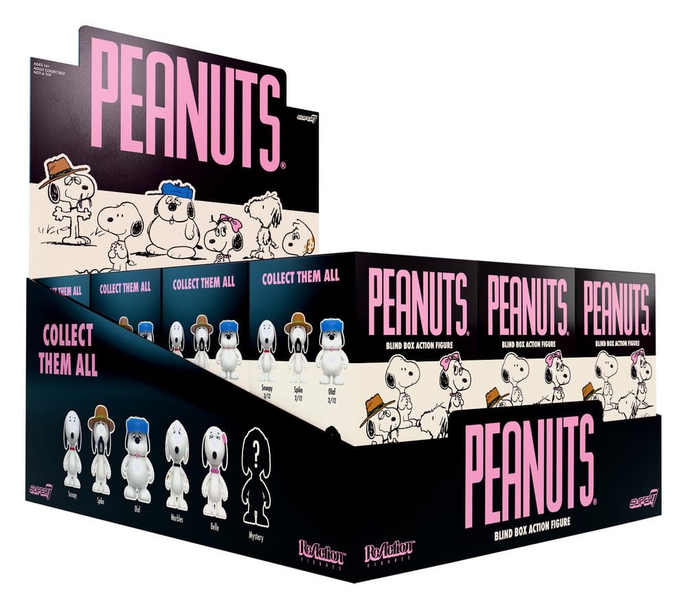 Peanuts ReAction Actionfiguren Snoopy's Siblings Wave 10 Blind Box 10 cm Display (12)