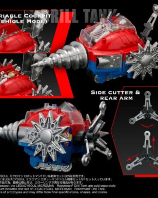 Microman Legacysoul Actionfigur Robotman F Drill Tank