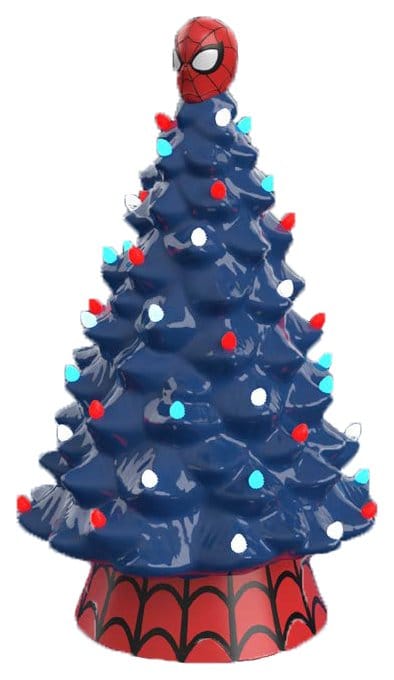 Marvel Keramik-Weihnachtsbaum mit Lichtern Spider-Man 23 cm