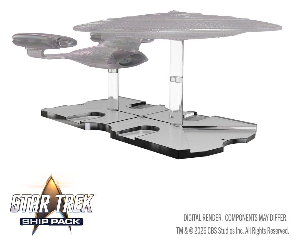 Star Trek Ship Pack Boxed Miniaturen vorbemalt U.S.S. Enterprise - 60th Anniversary Edition 22 cm – Bild 4