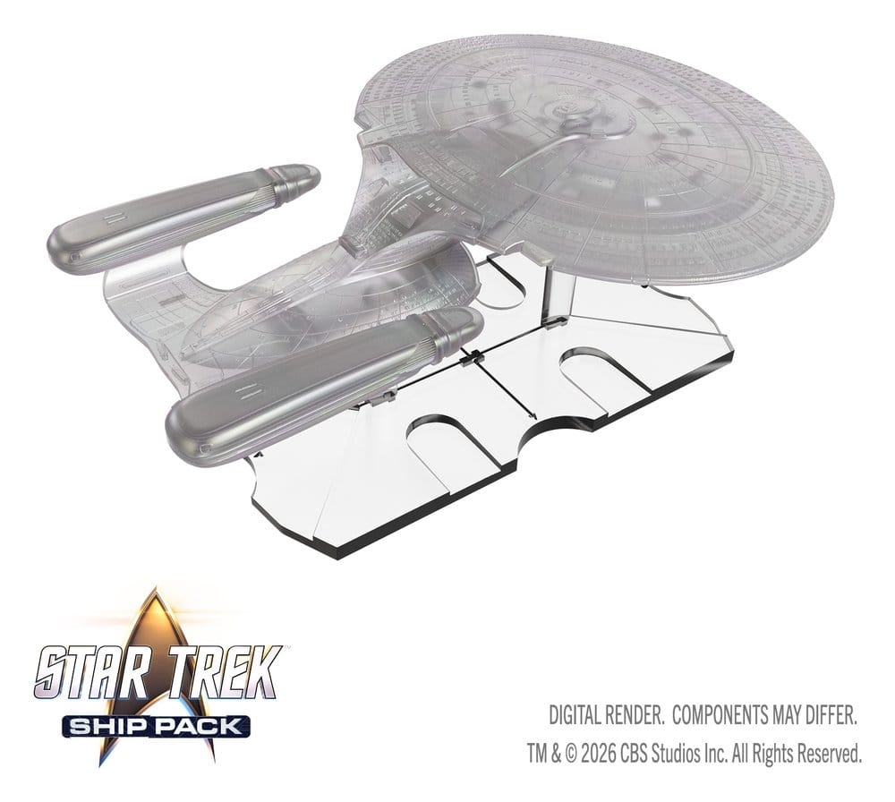 Star Trek Ship Pack Boxed Miniaturen vorbemalt U.S.S. Enterprise - 60th Anniversary Edition 22 cm – Bild 6