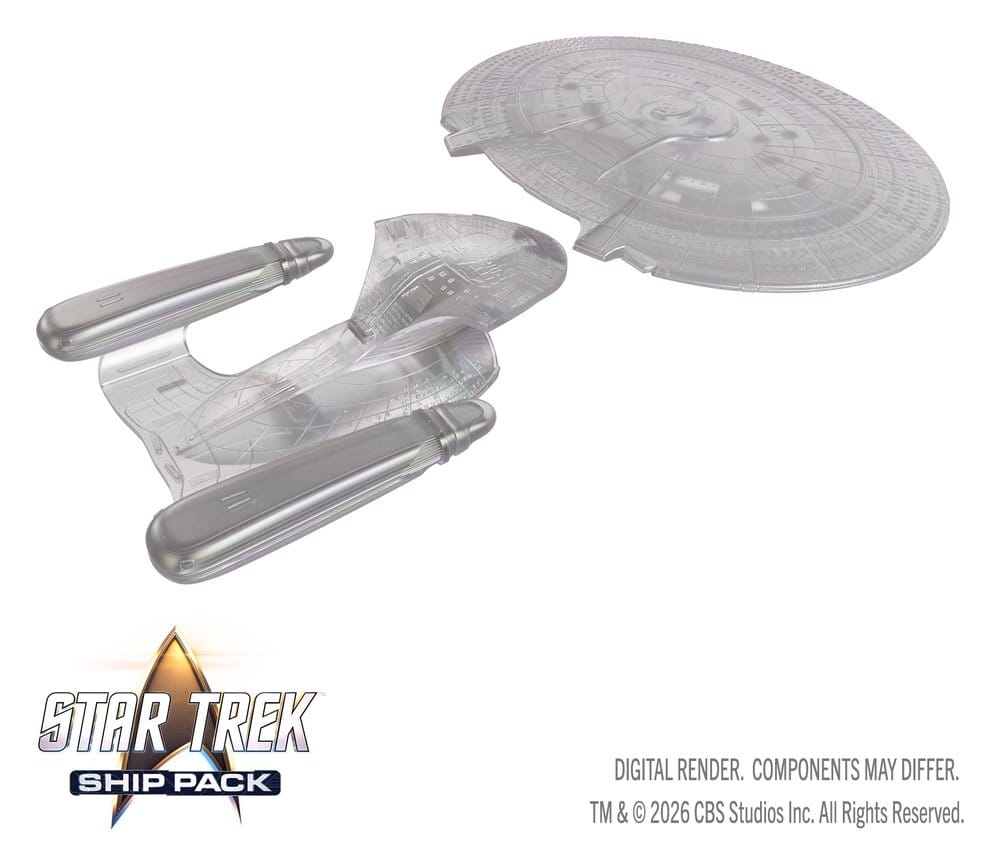 Star Trek Ship Pack Boxed Miniaturen vorbemalt U.S.S. Enterprise - 60th Anniversary Edition 22 cm – Bild 7
