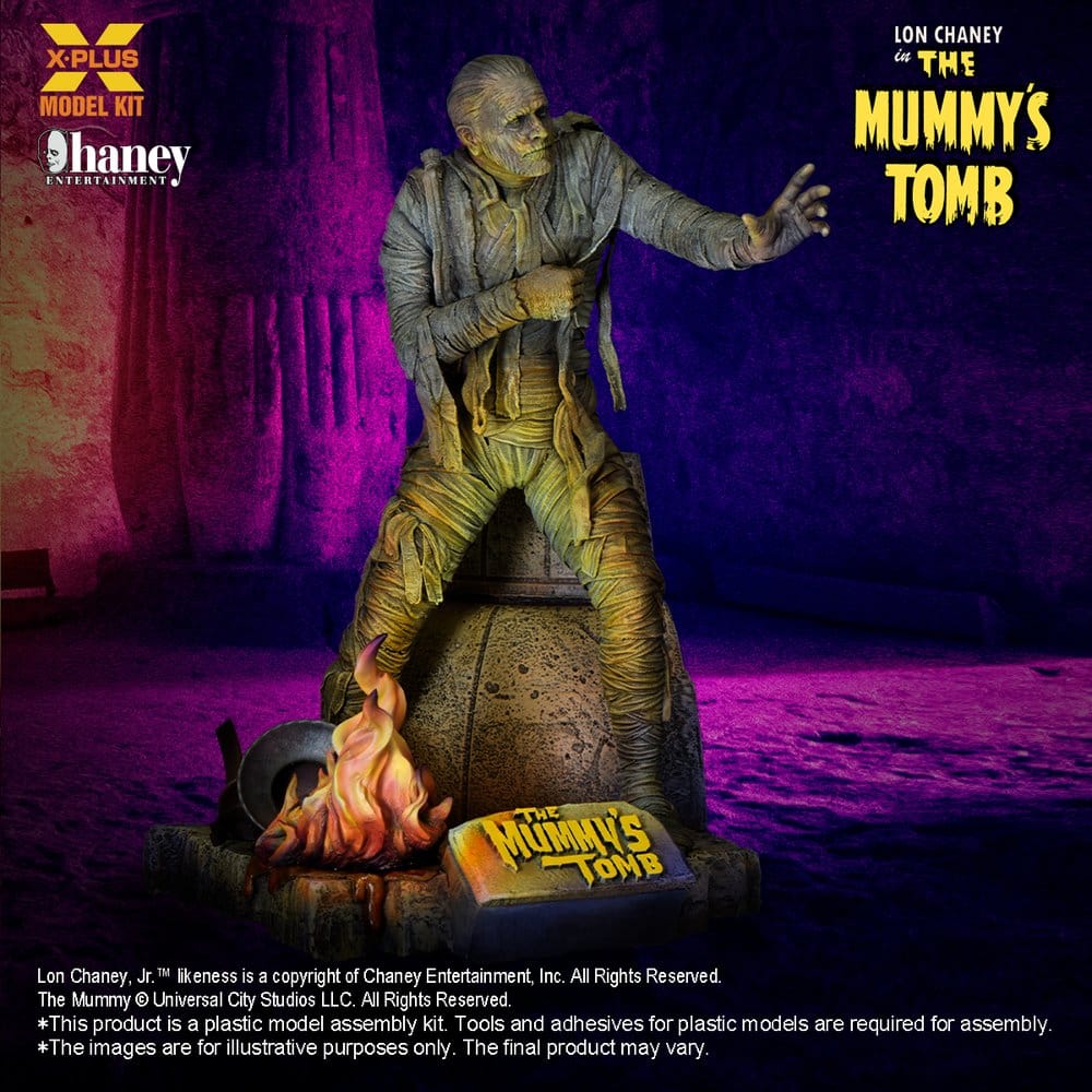 Universal Monsters Plastic Model Kit 1/8 Lon Chaney, Jr. as Mummy (Repro) 23 cm – Bild 3
