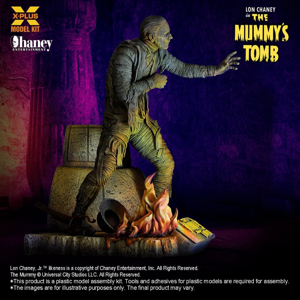 Universal Monsters Plastic Model Kit 1/8 Lon Chaney, Jr. as Mummy (Repro) 23 cm – Bild 4