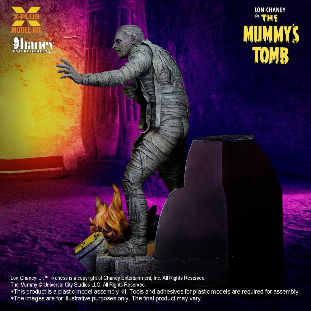 Universal Monsters Plastic Model Kit 1/8 Lon Chaney, Jr. as Mummy (Repro) 23 cm – Bild 5