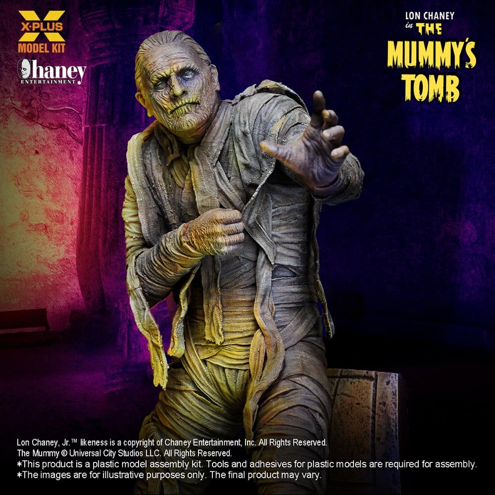 Universal Monsters Plastic Model Kit 1/8 Lon Chaney, Jr. as Mummy (Repro) 23 cm – Bild 7