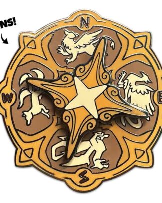 Quincy's Tavern Ansteck-Pin Compass 5 cm