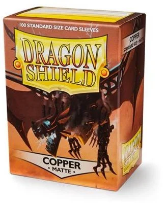 Dragon Shield Standard Matte Sleeves - Copper Draco Primus (100 Sleeves)