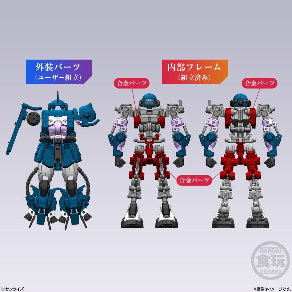 Gundam Modellbausatz Artifact Pro Zaku II High Mobility Type 10 cm – Bild 9