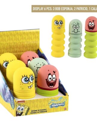 SpongeBob Schwammkopf Silikon-Federmäppchen Display (6)