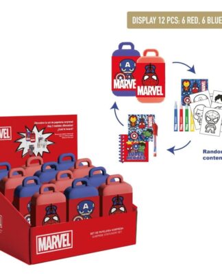 Marvel Schreibwaren-Set Spider-Man & Captain America Blind Box Display (12)
