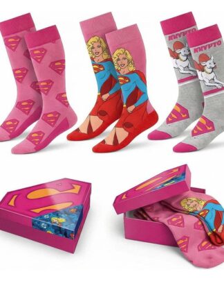 DC Comics Socken Superman Supergirl 3er-Pack 36-43