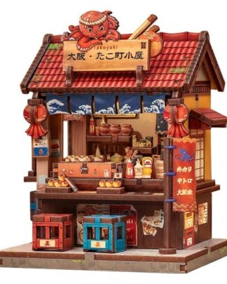 Miniature House Model Kit Osaka Takoyaki 12 x 9 cm