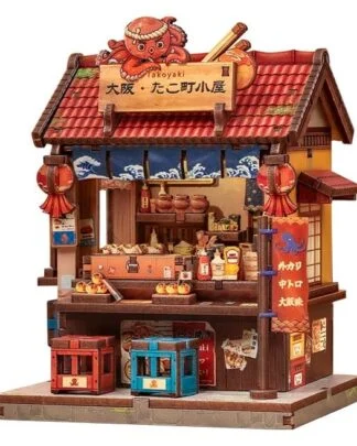 Miniature House Model Kit Osaka Takoyaki 12 x 9 cm