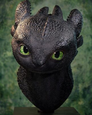Drachenzähmen leicht gemacht Life Size Büste Toothless (Ohnezahn) 66 cm