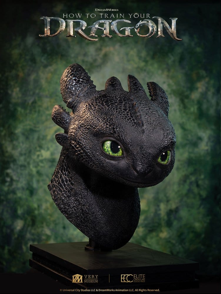 Drachenzähmen leicht gemacht Life Size Büste Toothless (Ohnezahn) 66 cm – Bild 3