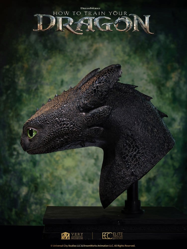 Drachenzähmen leicht gemacht Life Size Büste Toothless (Ohnezahn) 66 cm – Bild 7