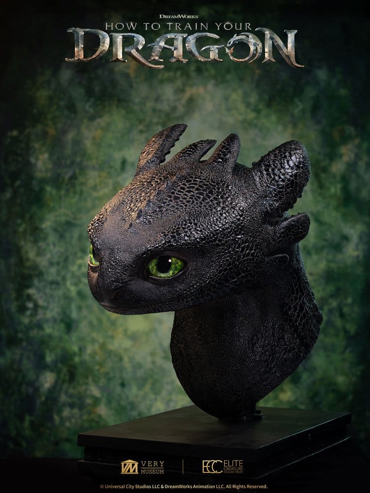 Drachenzähmen leicht gemacht Life Size Büste Toothless (Ohnezahn) 66 cm – Bild 8