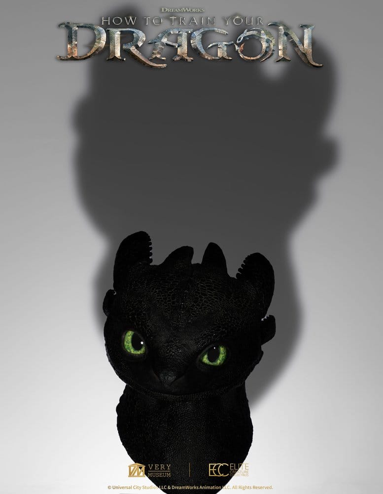 Drachenzähmen leicht gemacht Life Size Büste Toothless (Ohnezahn) 66 cm – Bild 13