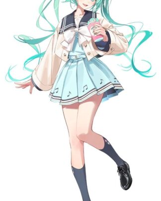 Hatsune Miku Sweet School Life PVC Figur Pure Version 18 cm