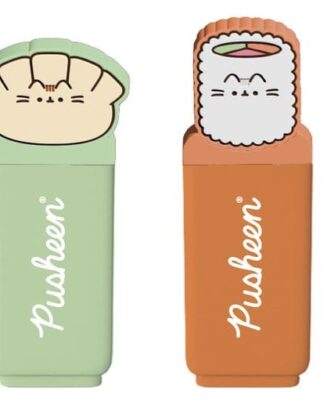 Pusheen Textmarker mit Topper Sushi Roll 4er Set