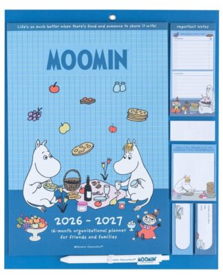 Moomin magnetischer Planer 2026/27 30 x 35 cm