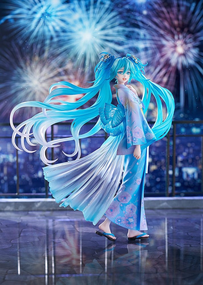 Character Vocal Series 01: Hatsune Miku PVC Figur 1/7 Music & Fire Works Ver. 23 cm – Bild 2
