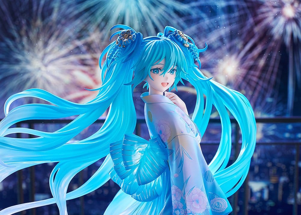 Character Vocal Series 01: Hatsune Miku PVC Figur 1/7 Music & Fire Works Ver. 23 cm – Bild 3