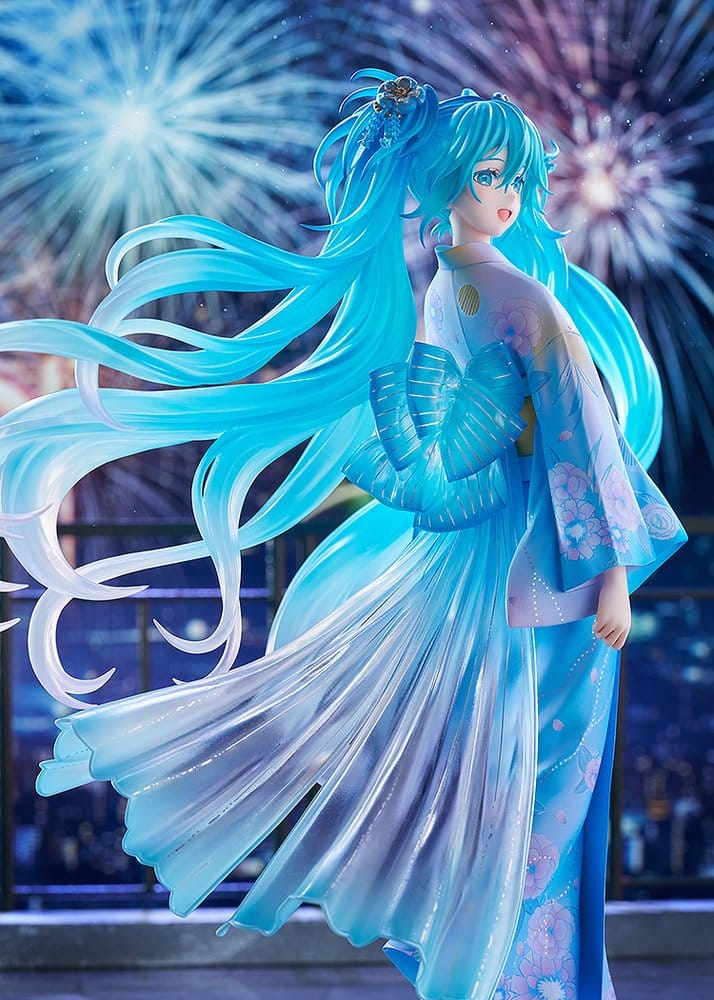 Character Vocal Series 01: Hatsune Miku PVC Figur 1/7 Music & Fire Works Ver. 23 cm – Bild 4