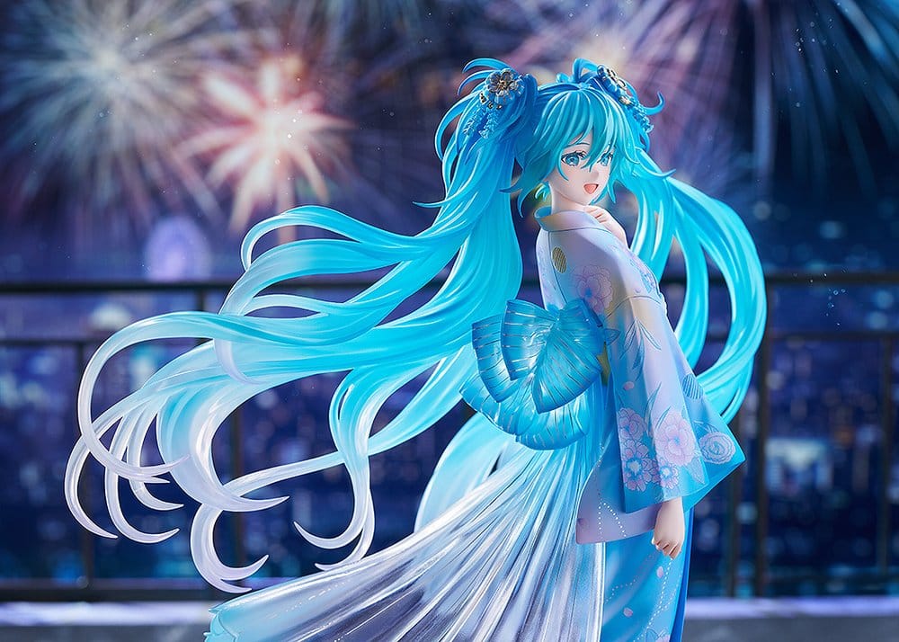 Character Vocal Series 01: Hatsune Miku PVC Figur 1/7 Music & Fire Works Ver. 23 cm – Bild 5
