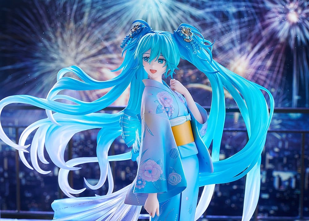 Character Vocal Series 01: Hatsune Miku PVC Figur 1/7 Music & Fire Works Ver. 23 cm – Bild 6
