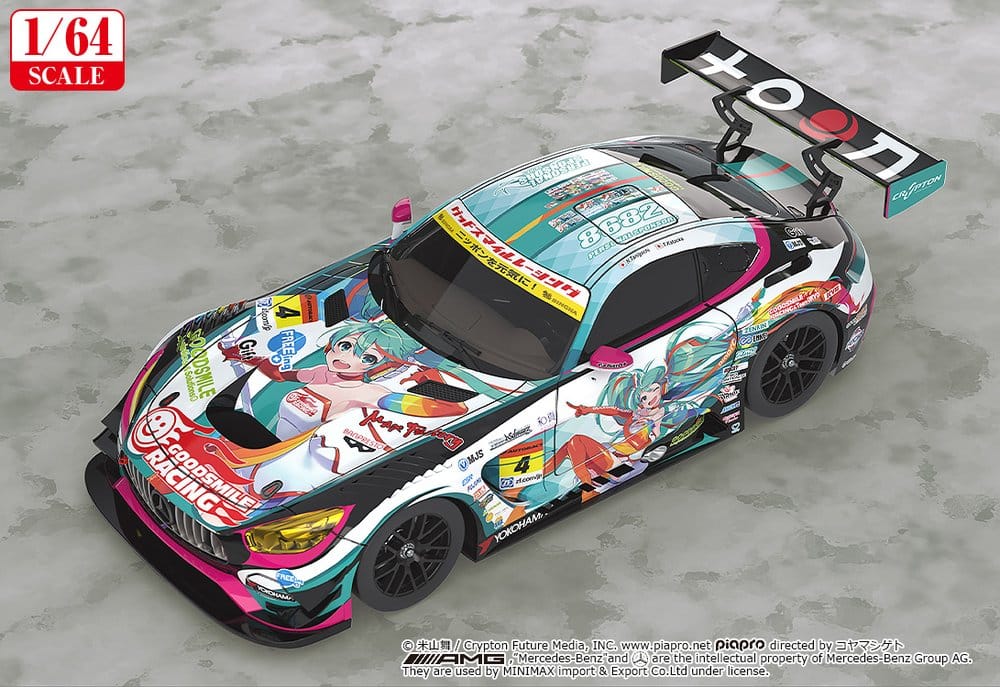 Hatsune Miku GT Project Fahrzeug 1/64 Good Smile Hatsune Miku AMG 2016 Super GT Ver. 7 cm – Bild 2
