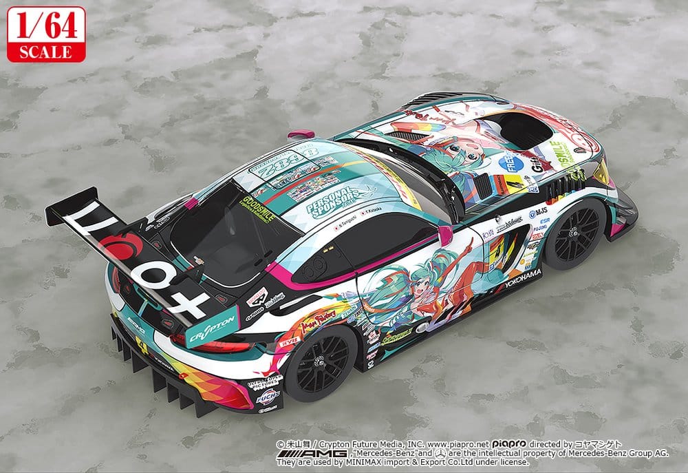 Hatsune Miku GT Project Fahrzeug 1/64 Good Smile Hatsune Miku AMG 2016 Super GT Ver. 7 cm – Bild 3